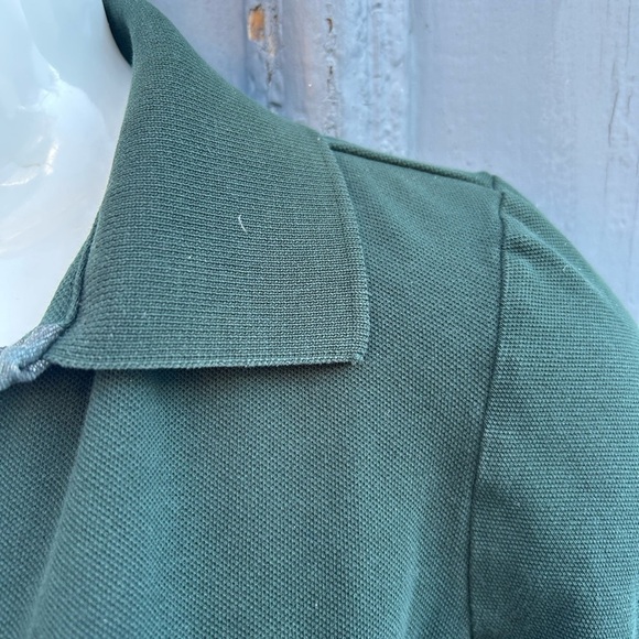 Burberry Green 3/4 Sleeve Polo, size M (fits small), - Picture 8 of 10